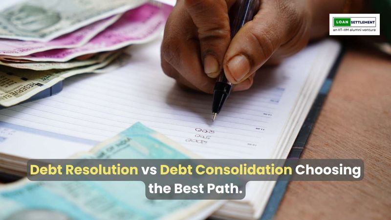 Debt resolution vs consolidation comparison.