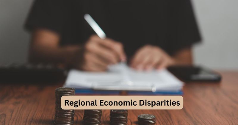 Illustration of regional economic disparities in India